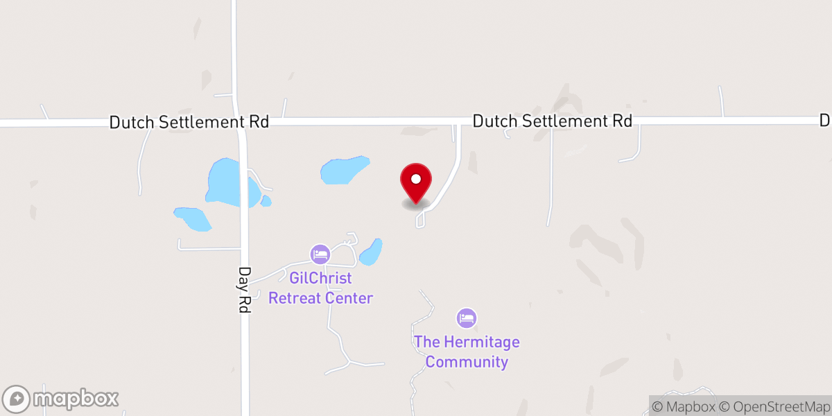 Map showing location of Hermitage Community Inc