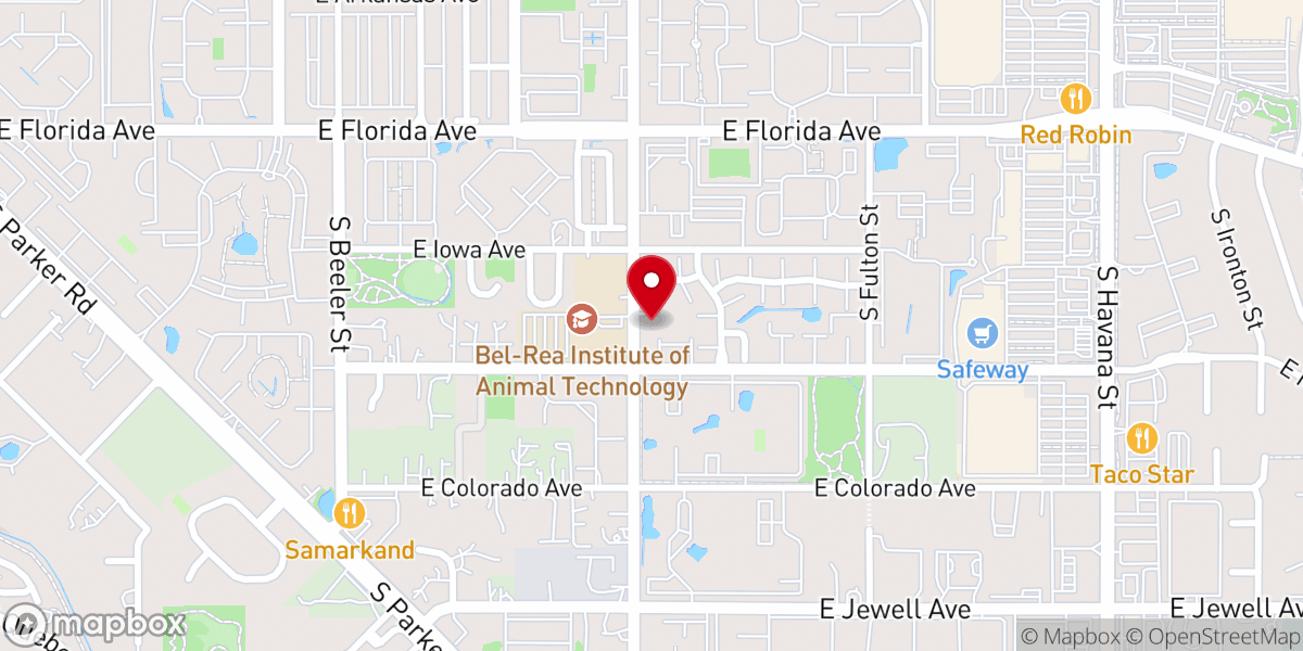 Map showing location of Denver Hallelujah Church