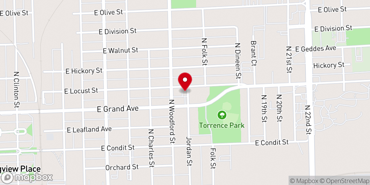 Map showing location of New Beginnings Apostolic Church of Decatur UPC