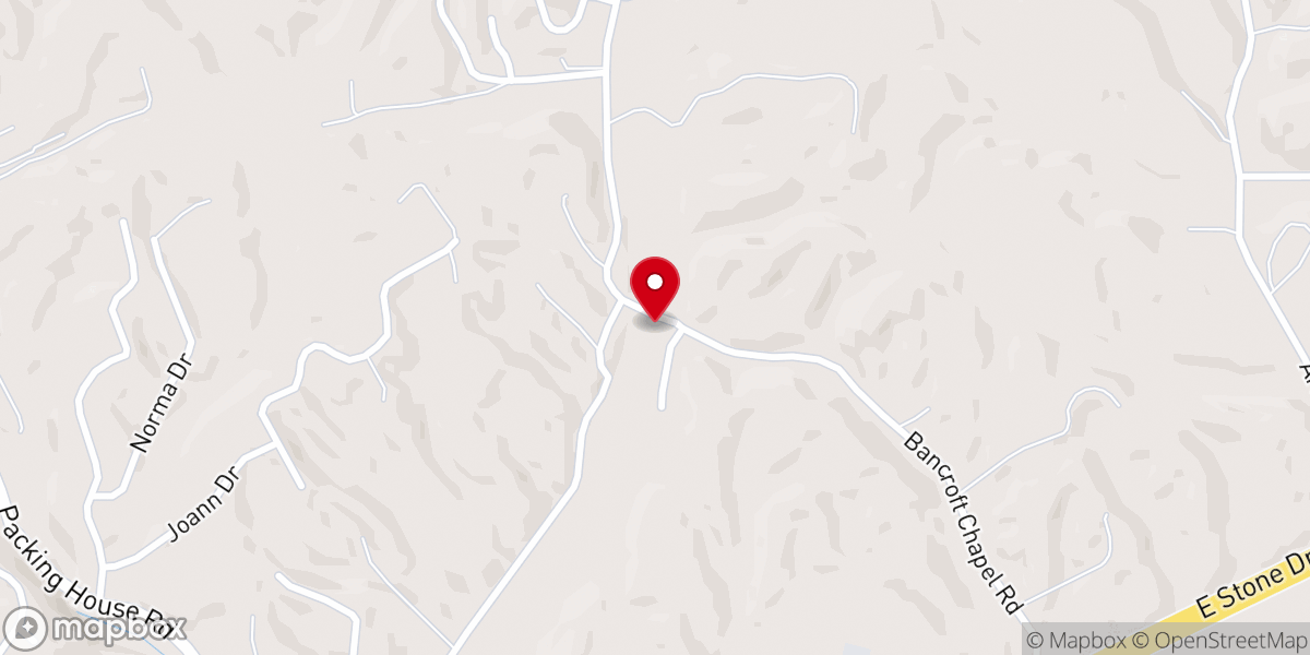 Map showing location of Bancroft Gospel Ministries