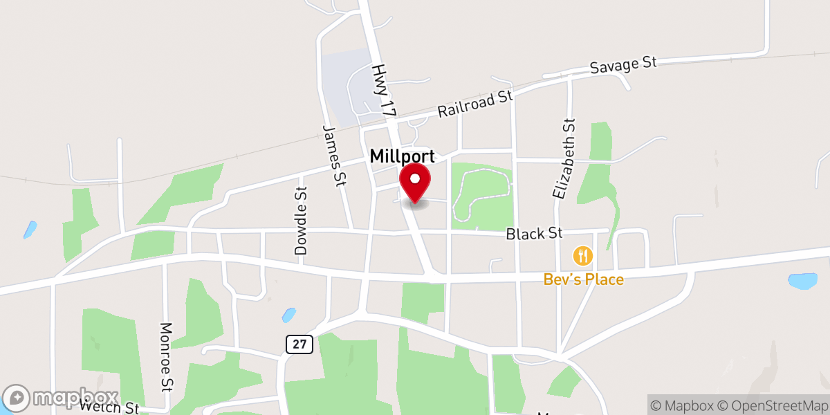 Map showing location of Fernbank Baptist Church