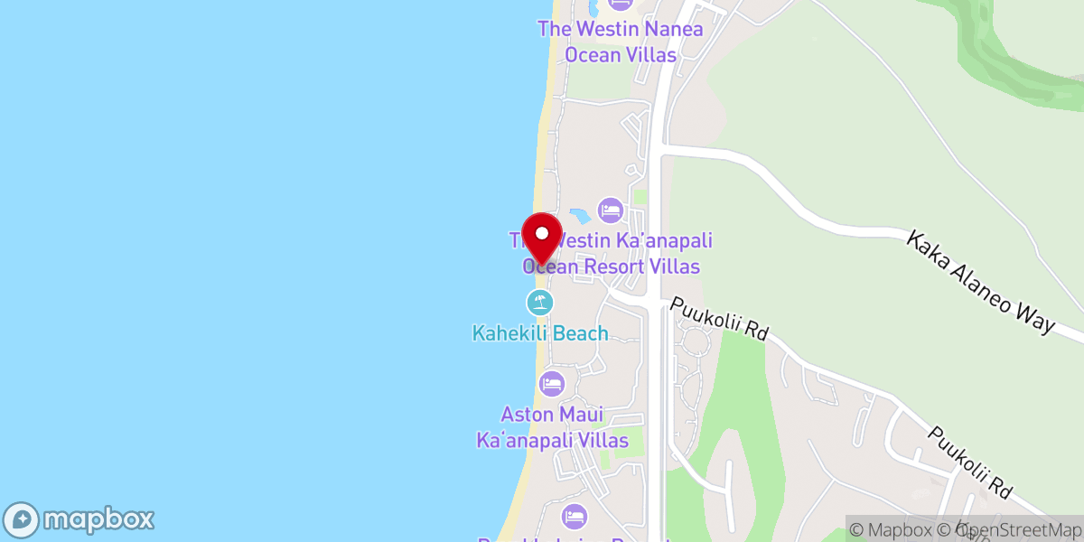 Map showing location of Kahekili Beach Park