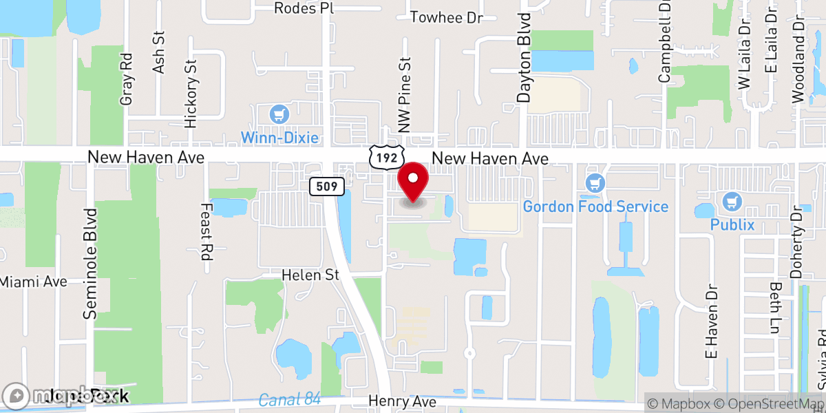 Map showing location of Wesley United Methodist Church Memorial Garden