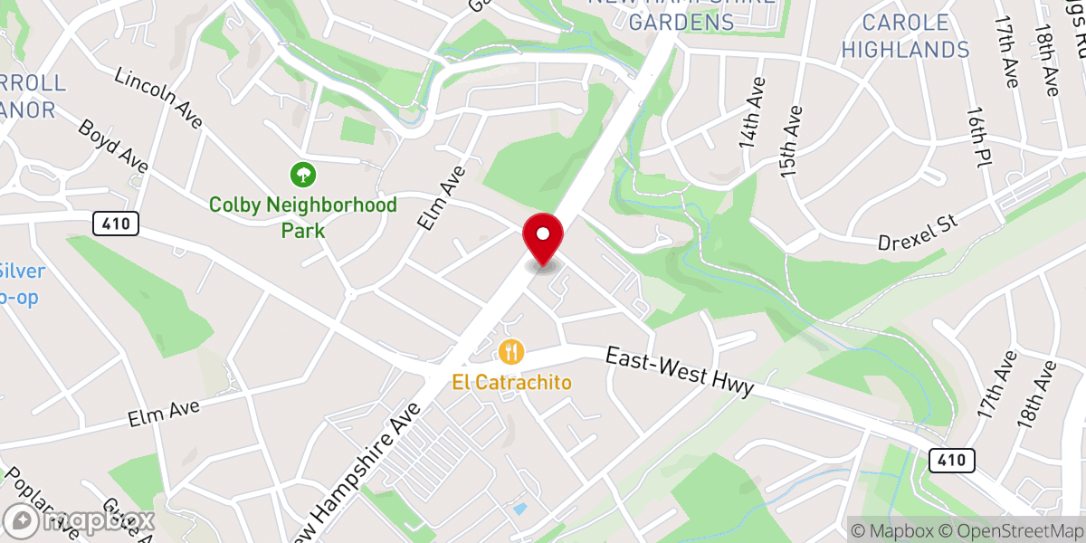 Map showing location of Grace United Methodist Church