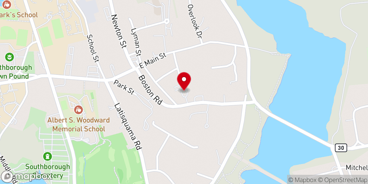 Map showing location of St Anne Church
