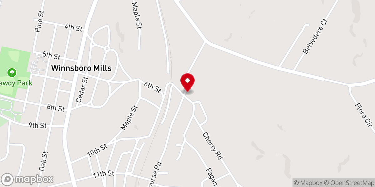 Map showing location of Faith Christian