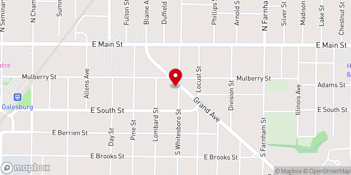 Map showing location of Bethesda Baptist Church