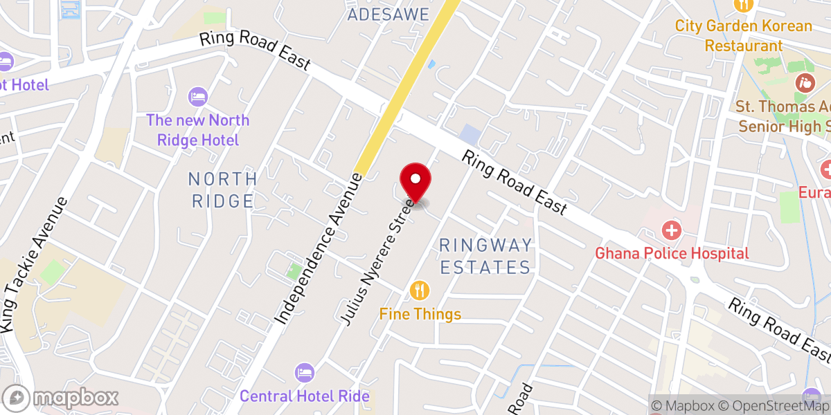 Map showing location of Southern Ghana Union Conference Of SDA Church