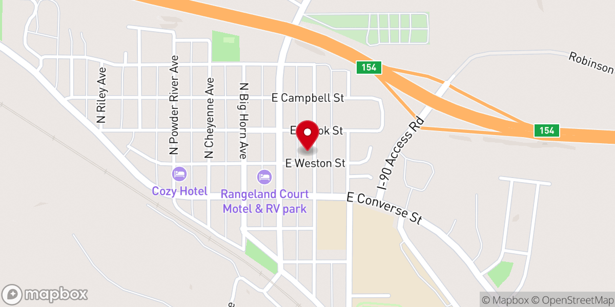 Map showing location of St Patrick Catholic Church