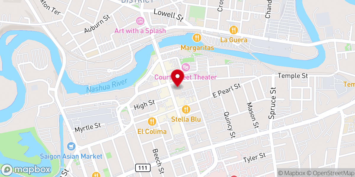 Map showing location of Main Street United Methodist Church