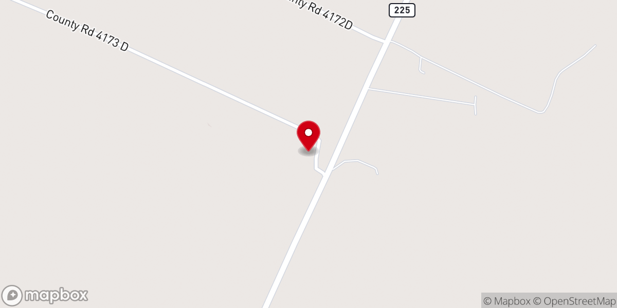 Map showing location of Bethel Baptist Church