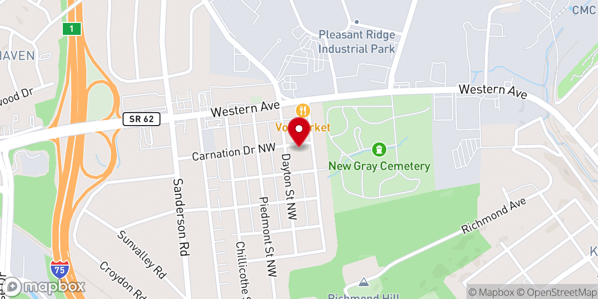 Map showing location of West Lonsdale Baptist Church