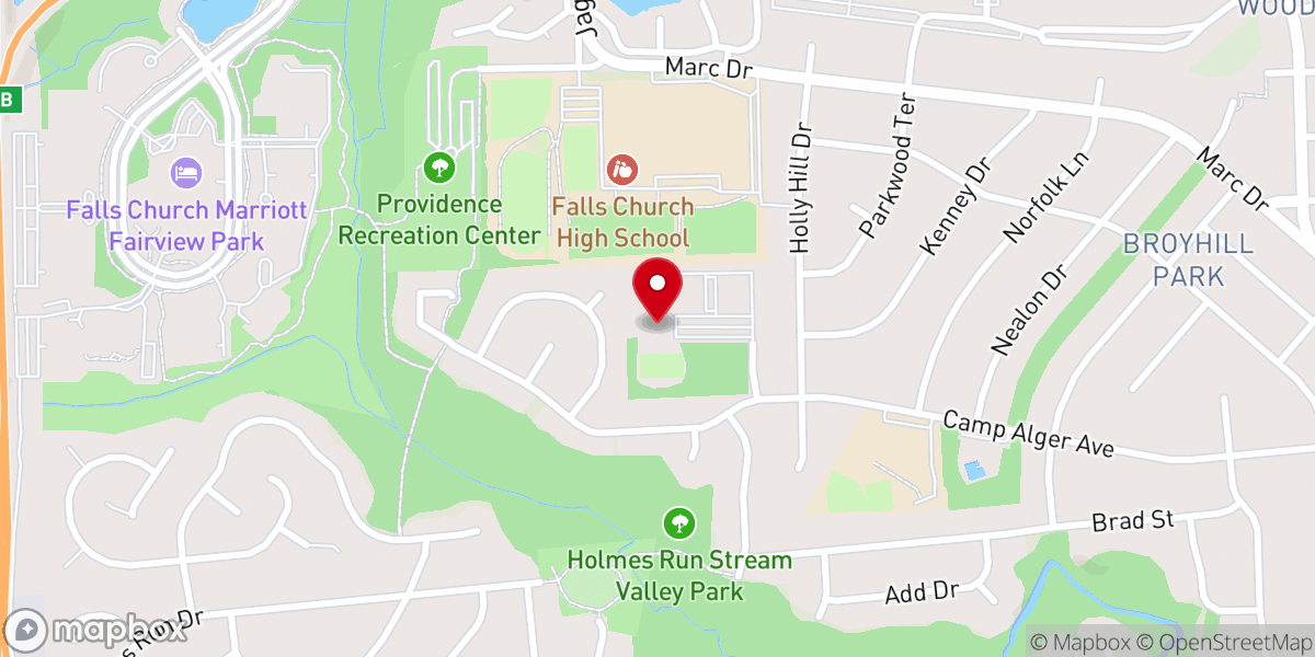 Map showing location of Saint Philip Catholic Church