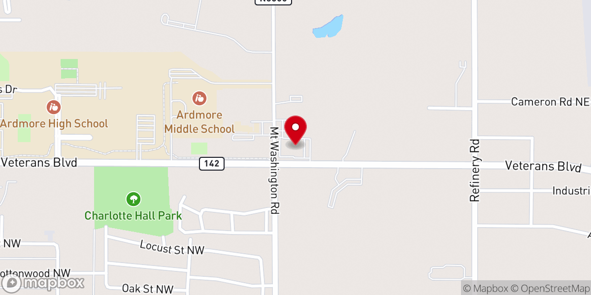 Map showing location of Christ Community Church