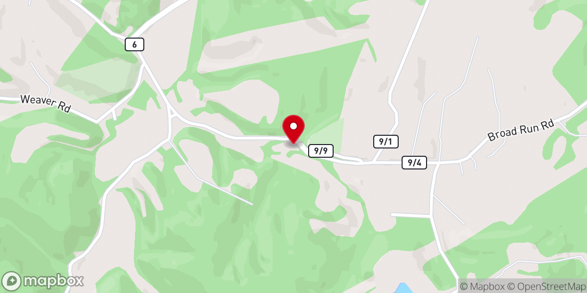 Map showing location of Zion Church