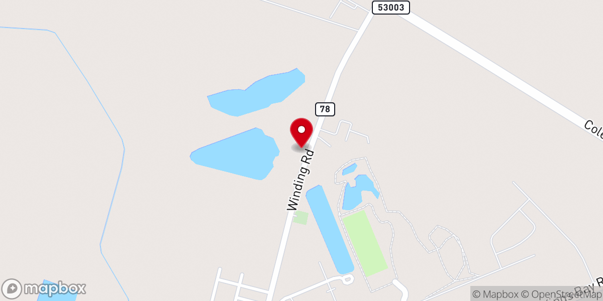 Map showing location of St John Missionary Baptist Church
