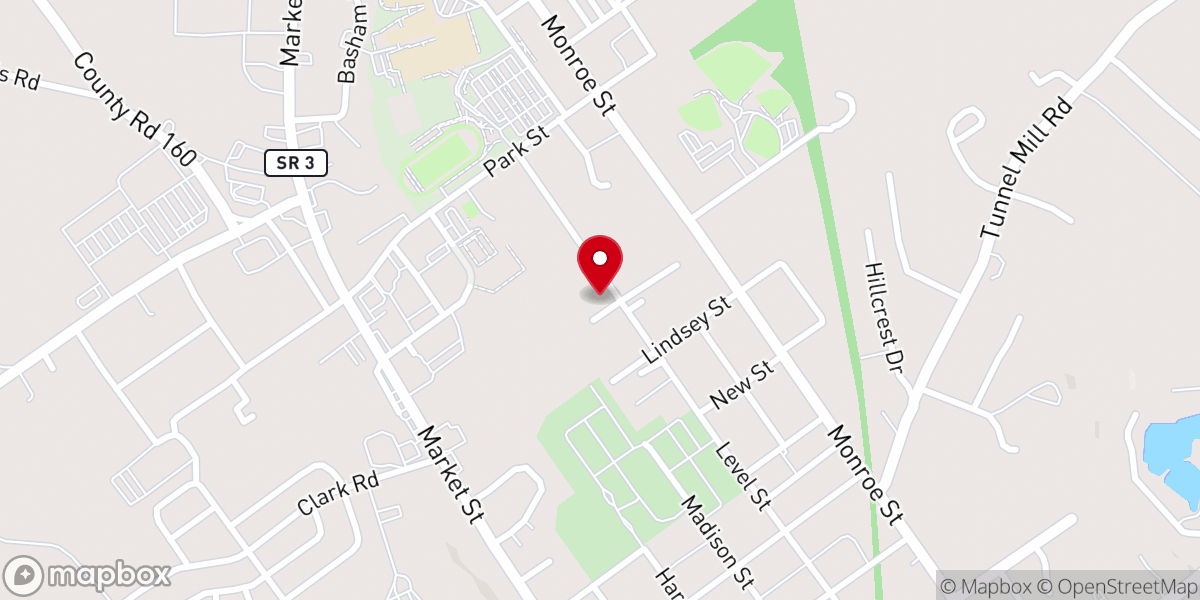 Map showing location of Fair Haven Baptist Church