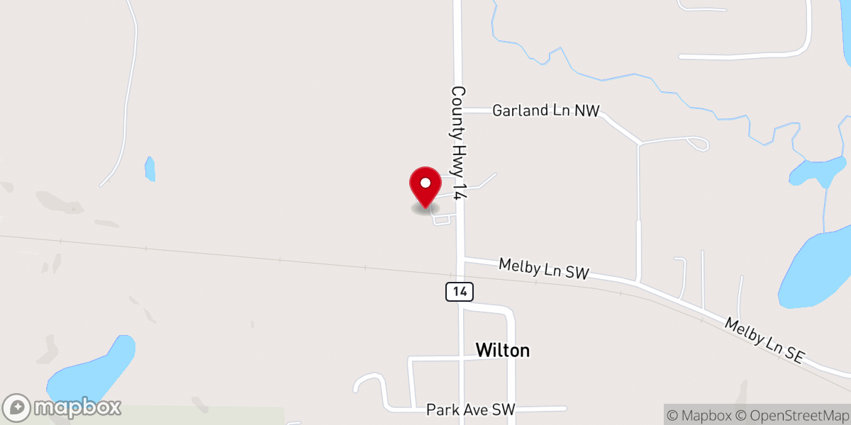 Map showing location of Sacred Heart Church of Wilton