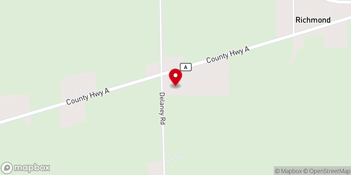 Map showing location of Christus Evangelical Lutheran Church