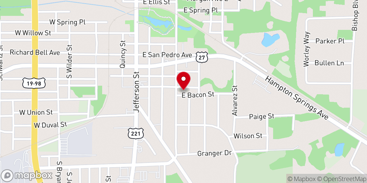 Map showing location of Church of God