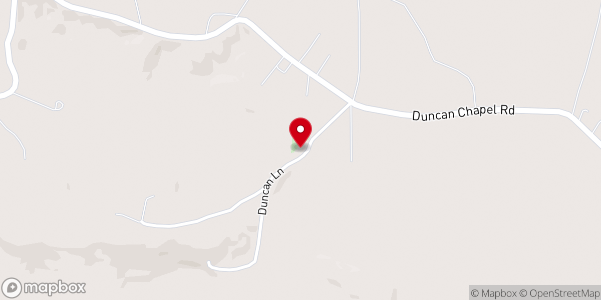 Map showing location of Duncan's Chapel Umc Church