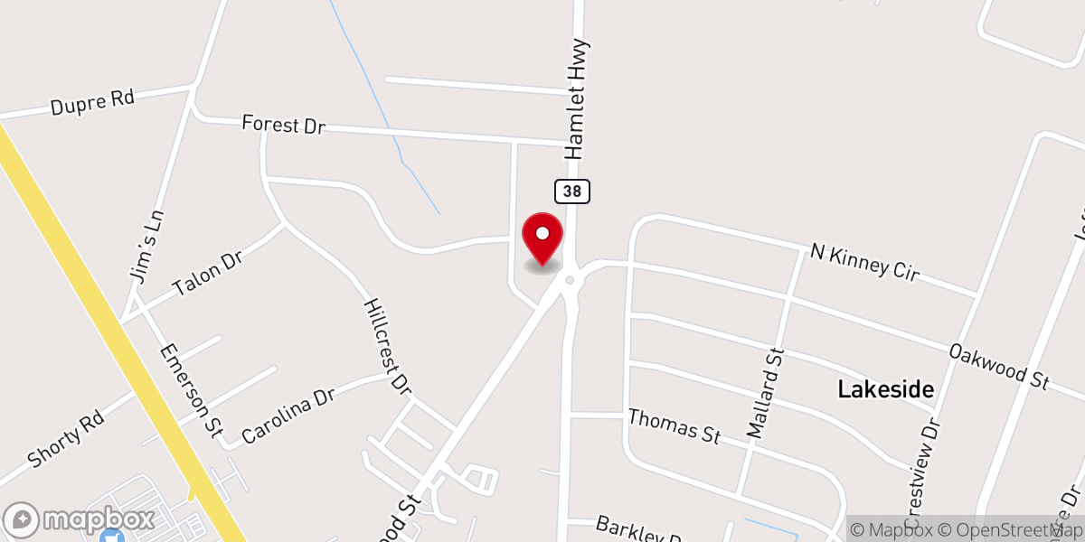 Map showing location of Bennettsville Church of Christ