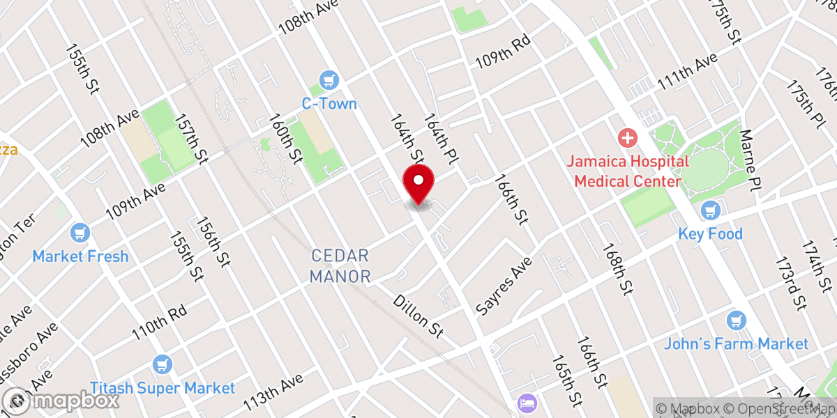 Map showing location of Greater Rescue Church of Christ