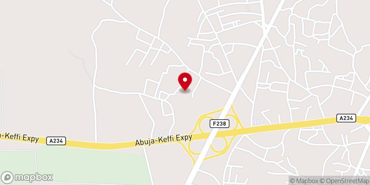 Map showing location of KAIROS GOSPEL CENTRE