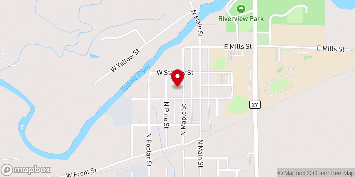 Map showing location of St Rose of Lima Catholic Church