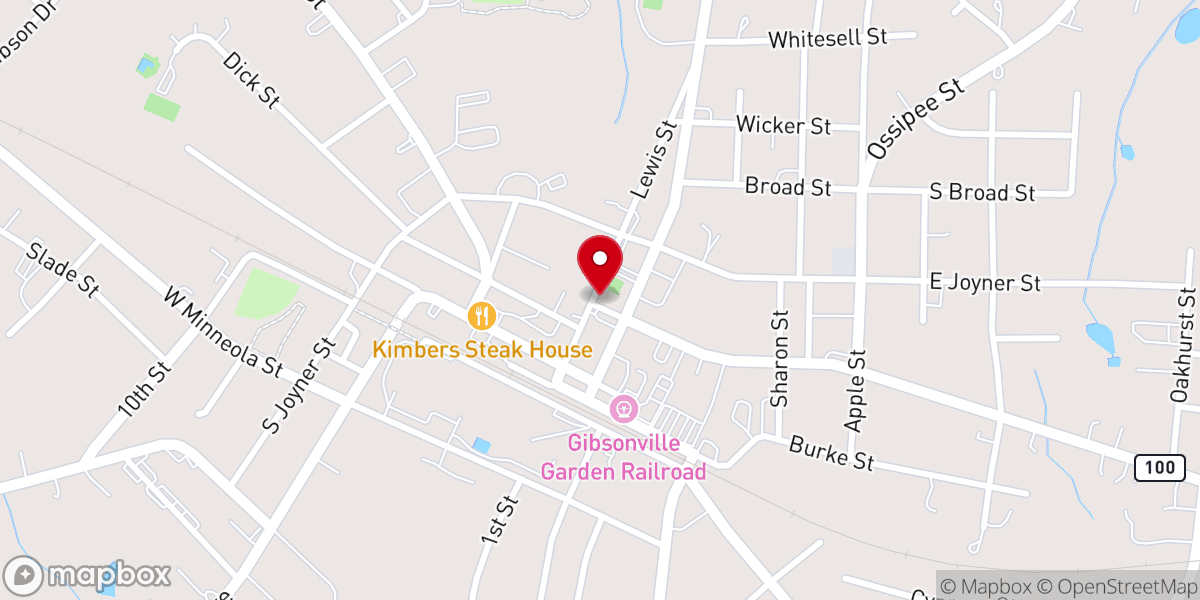 Map showing location of Hope Corner