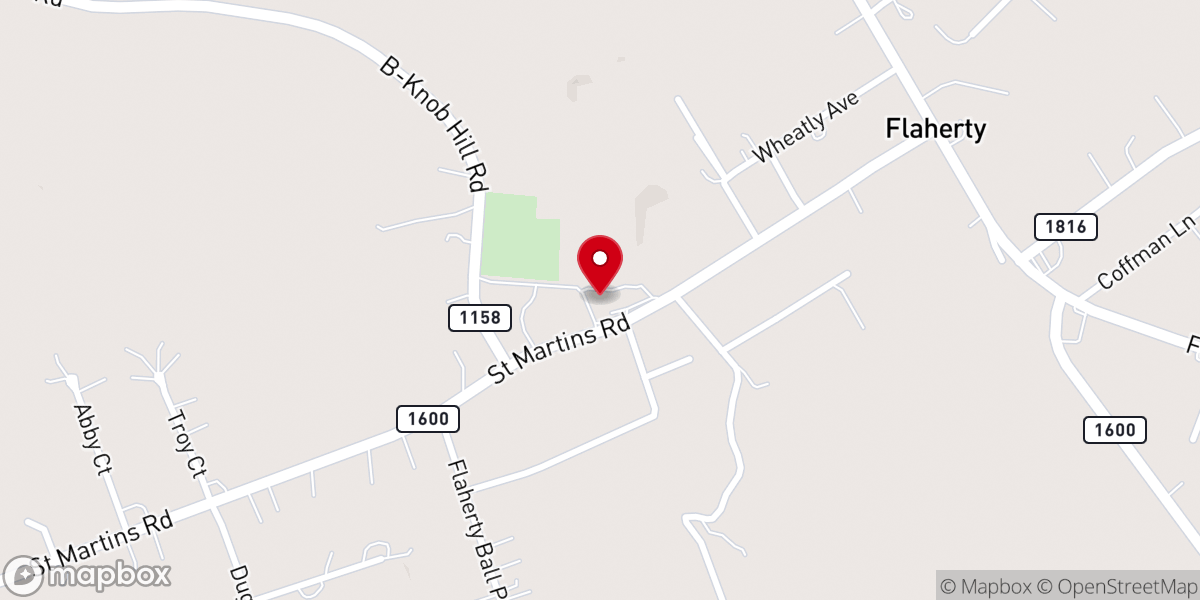 Map showing location of St Martin of Tours Catholic Church