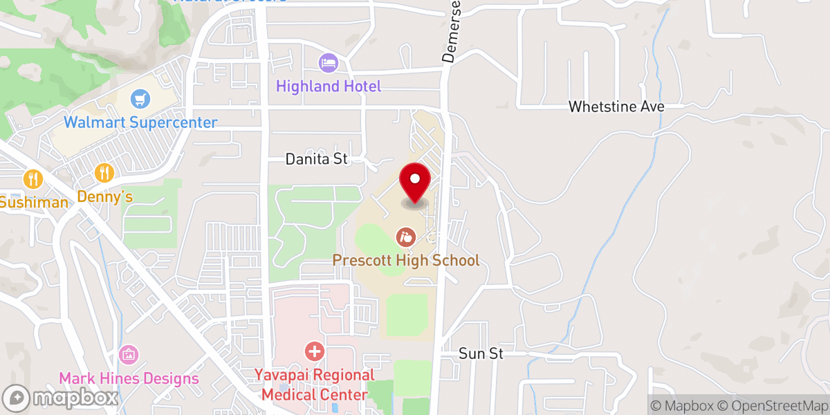 Map showing location of The Flock Church - Prescott, AZ