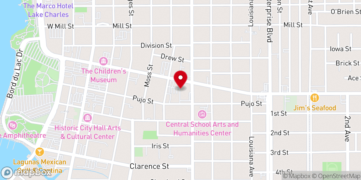 Map showing location of First United Methodist Church