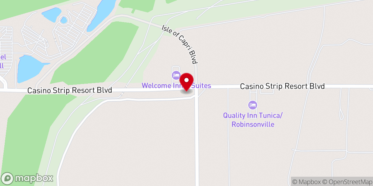 Map showing location of Commerce Baptist Church