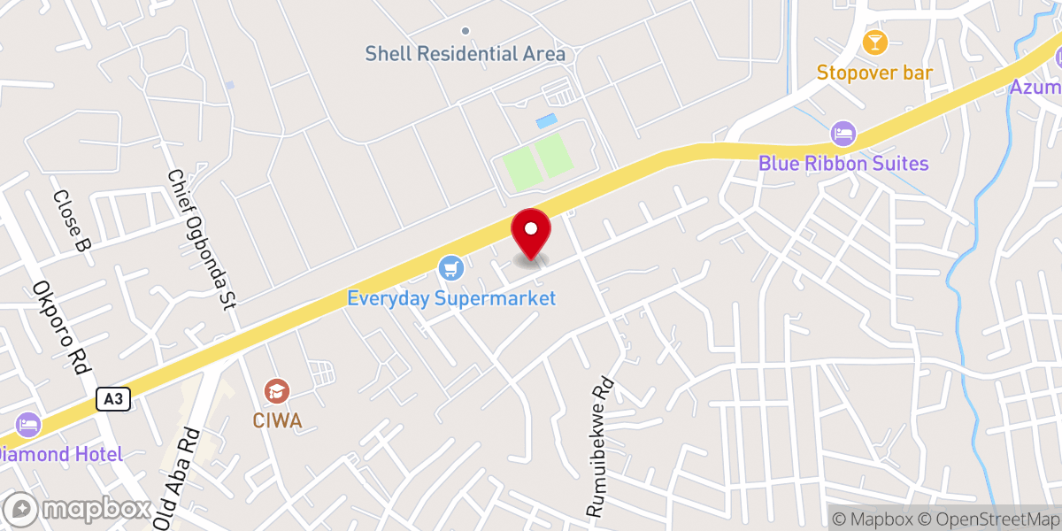 Map showing location of New Heaven Baptist Church