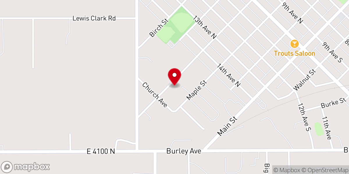 Map showing location of Immaculate Conception Catholic Church