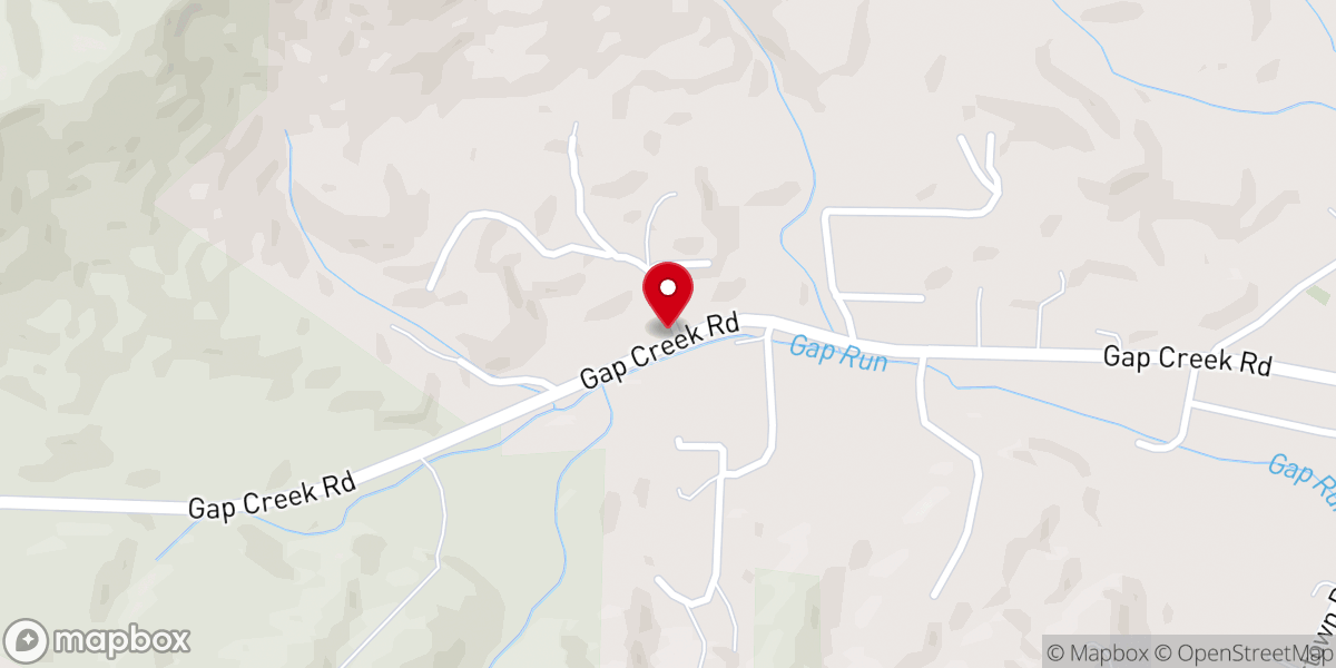 Map showing location of Pearce Chapel
