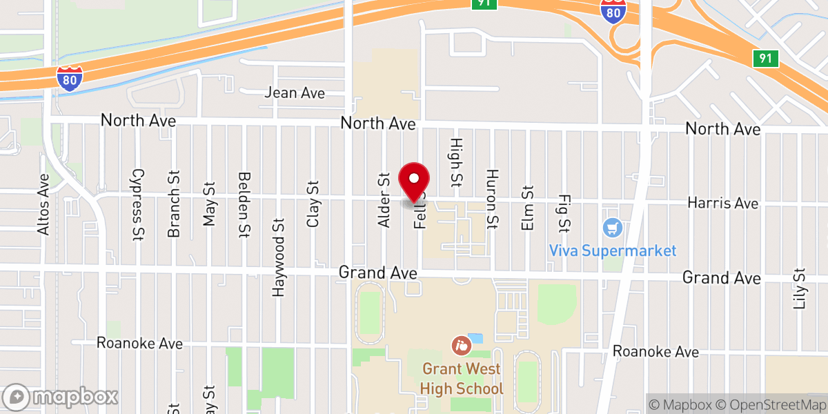 Map showing location of Fredonia Baptist Church