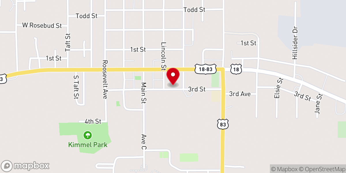 Map showing location of Recovery Bible Fellowship