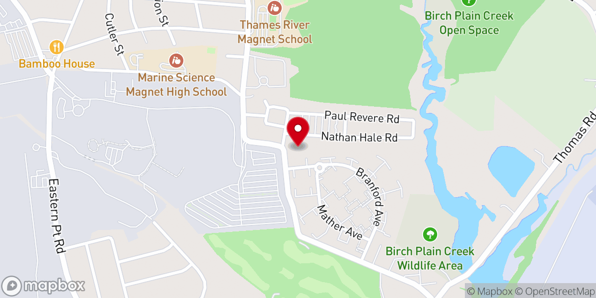Map showing location of St. Johns Christian Church