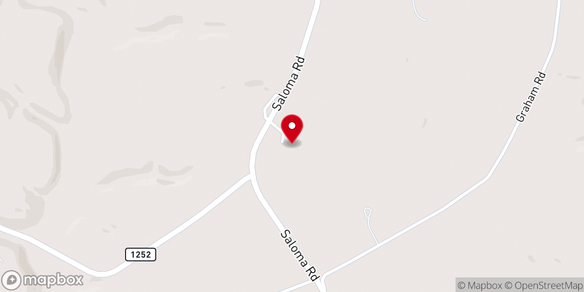 Map showing location of Good Hope Baptist Church