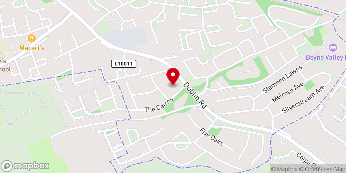 Map showing location of The Priory