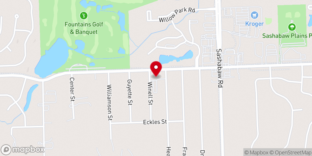 Map showing location of River Of Life Christian Church, Clarkston, MI 48346