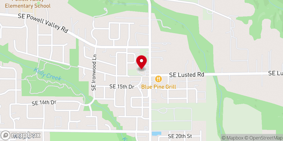 Map showing location of Oasis Church