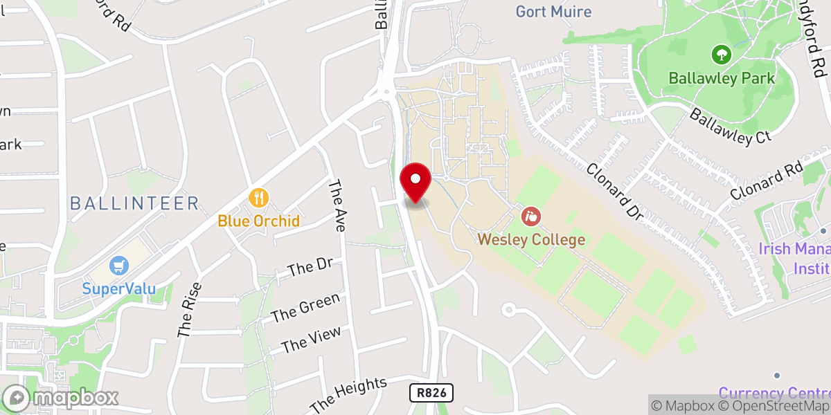 Map showing location of Dundrum Methodist Church Car Boot Sale