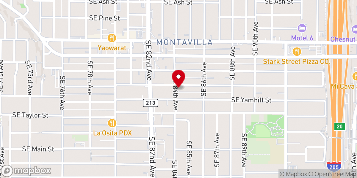 Map showing location of Chinese Free Methodist Church of Portland