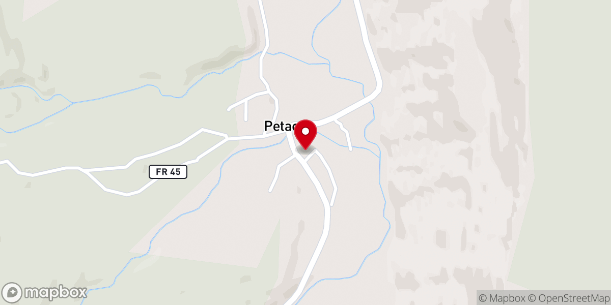 Map showing location of Nuestra Divina Pastora Mission