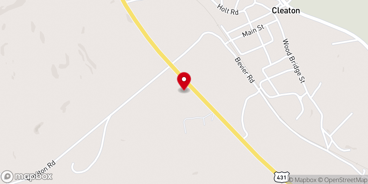Map showing location of Richardson Chapel General Baptist Church