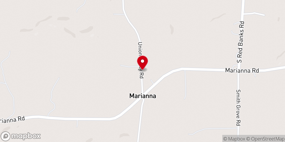Map showing location of Marvin Church