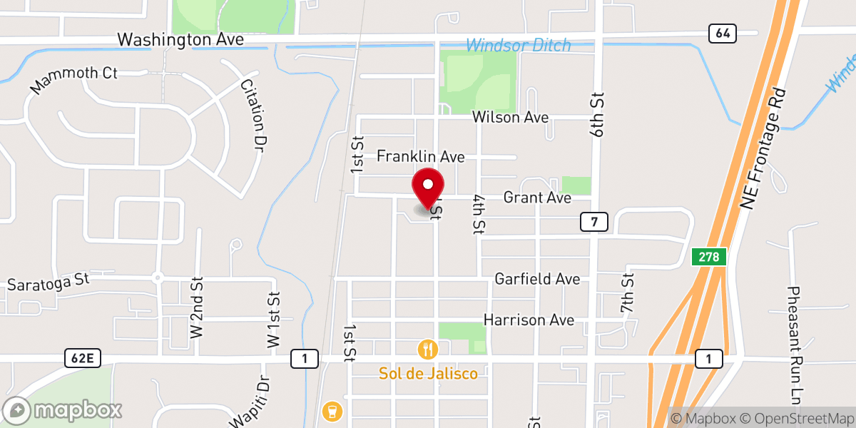 Map showing location of Redemption Bible Church